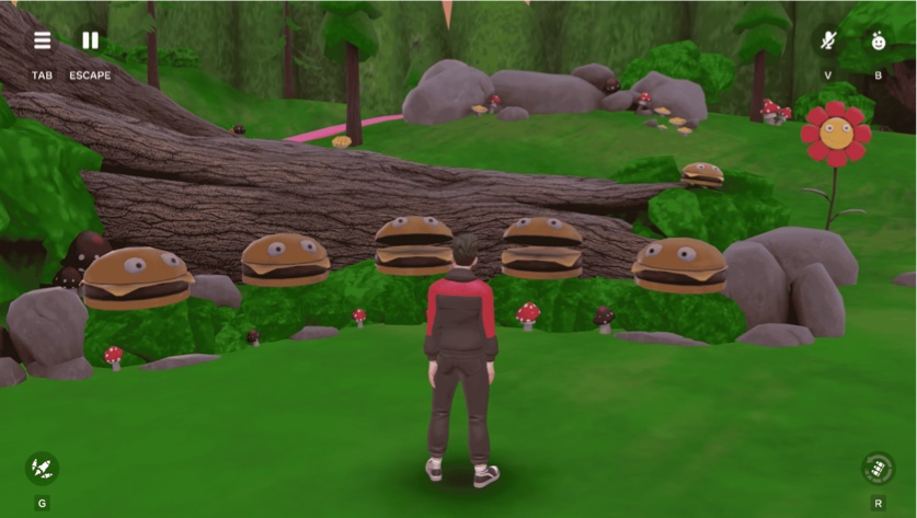 McDonaldland VR Hamburger Patch
